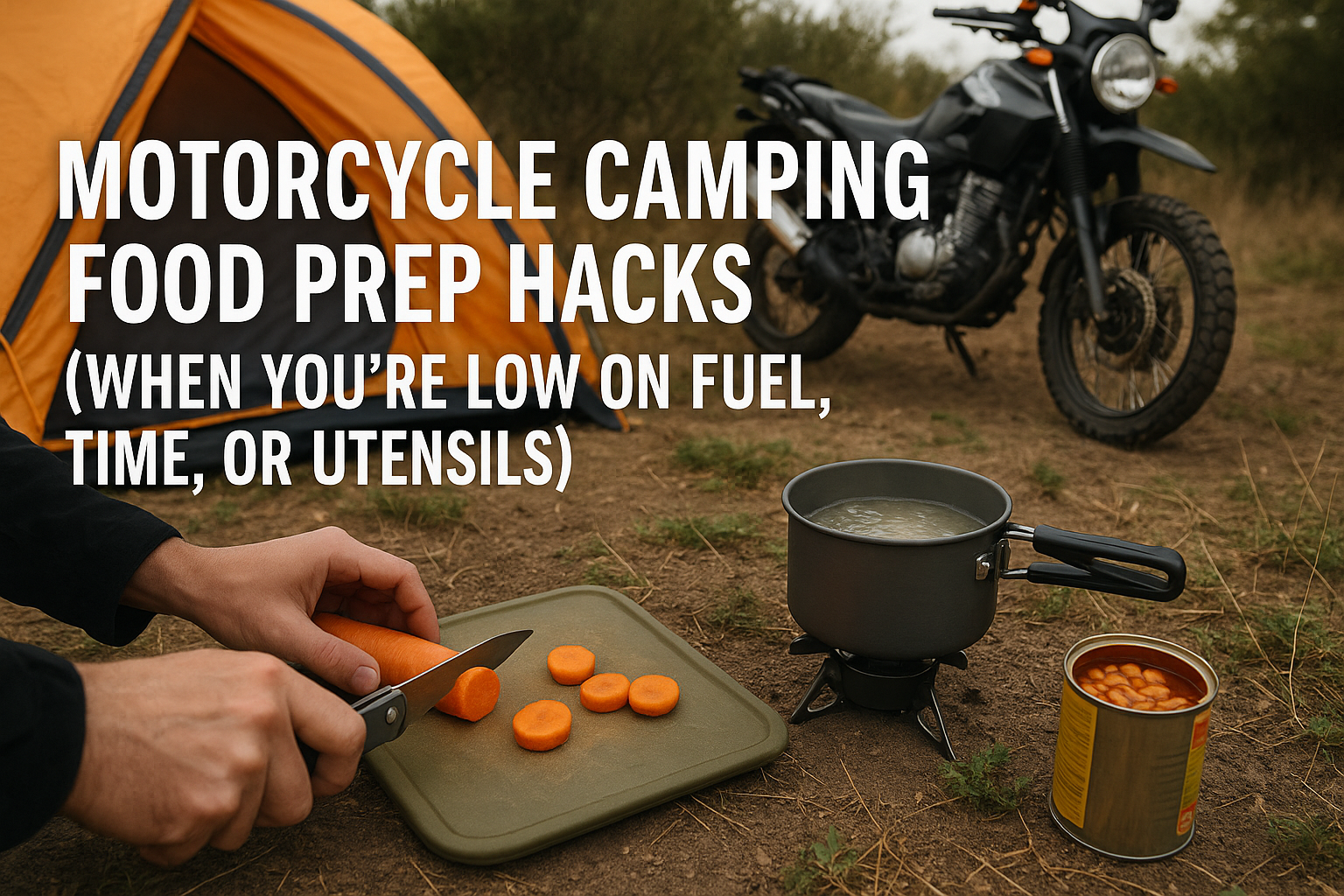 Motorcycle Camping Food Prep Hacks (When You’re Low on Fuel, Time, or Utensils)