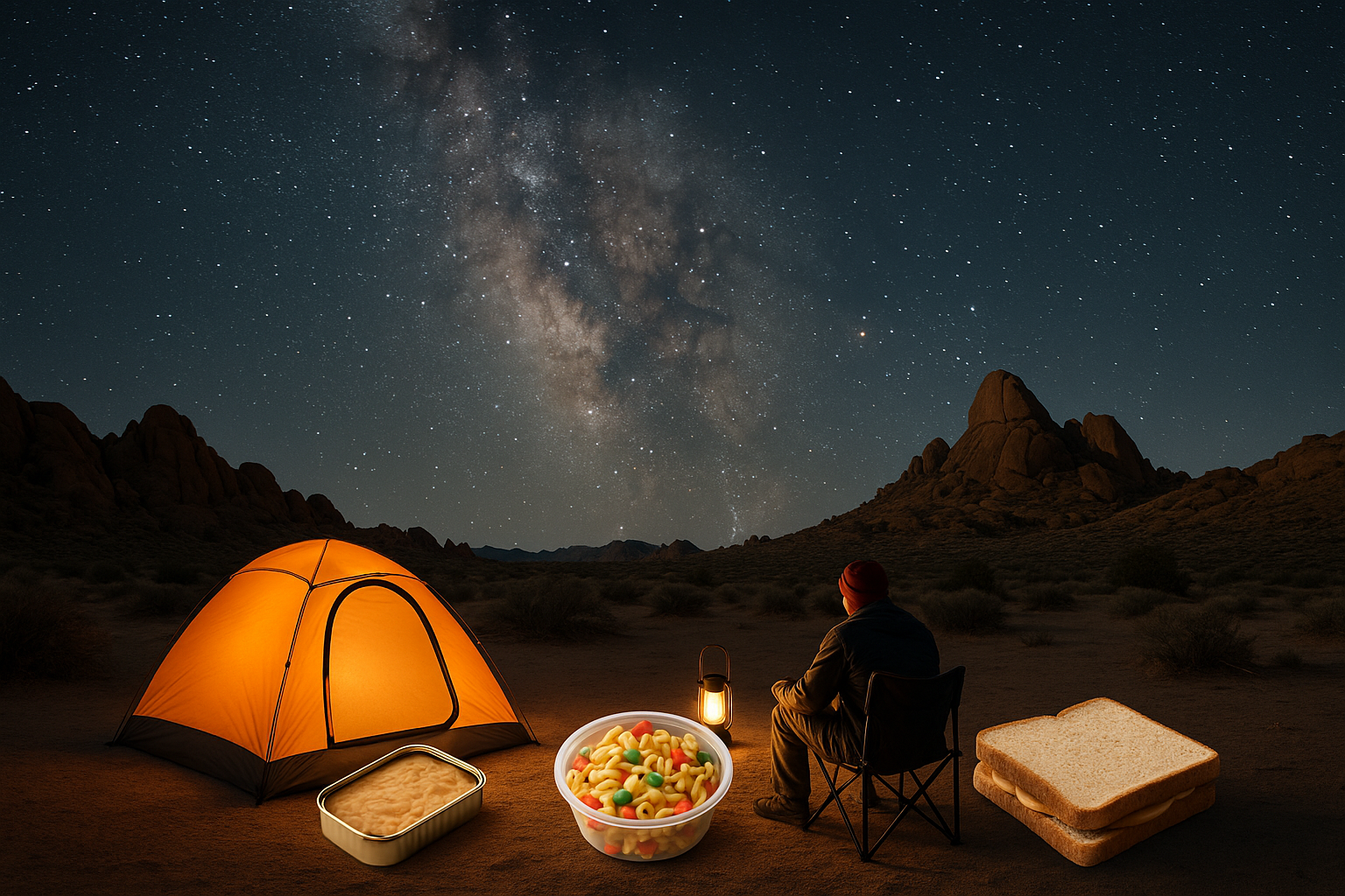 Desert Camping at Night? The Best No-Cook Meals to Keep You Alive Without Overheating or Freezing