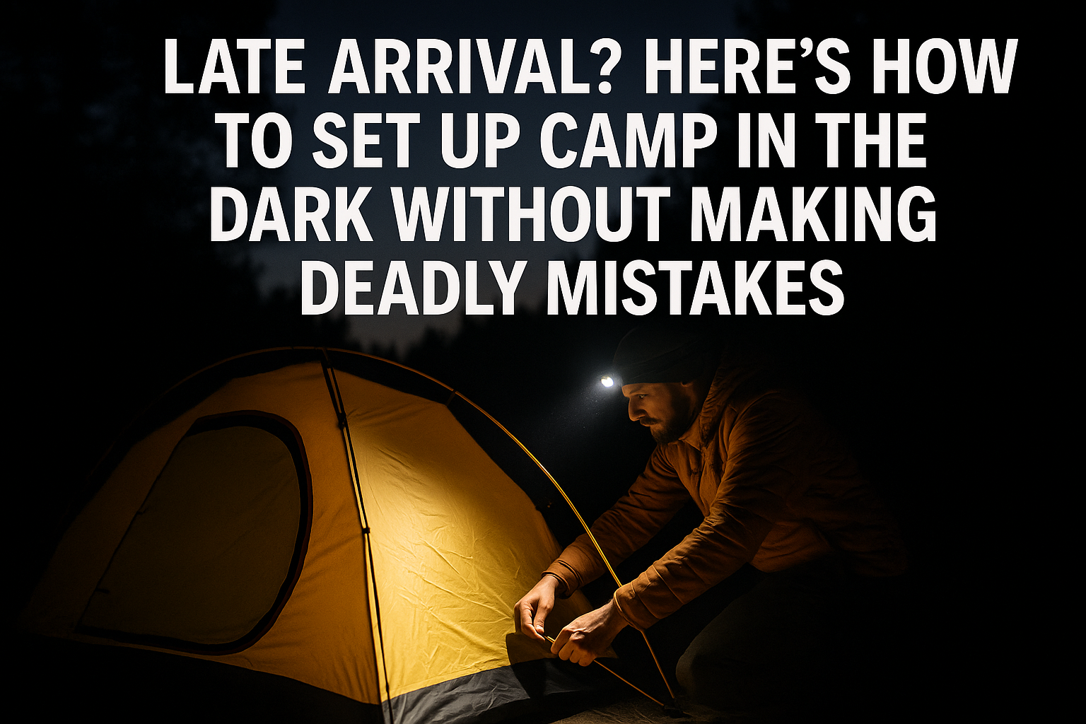 Late Arrival? Here’s How to Set Up Camp in the Dark Without Making Deadly Mistakes