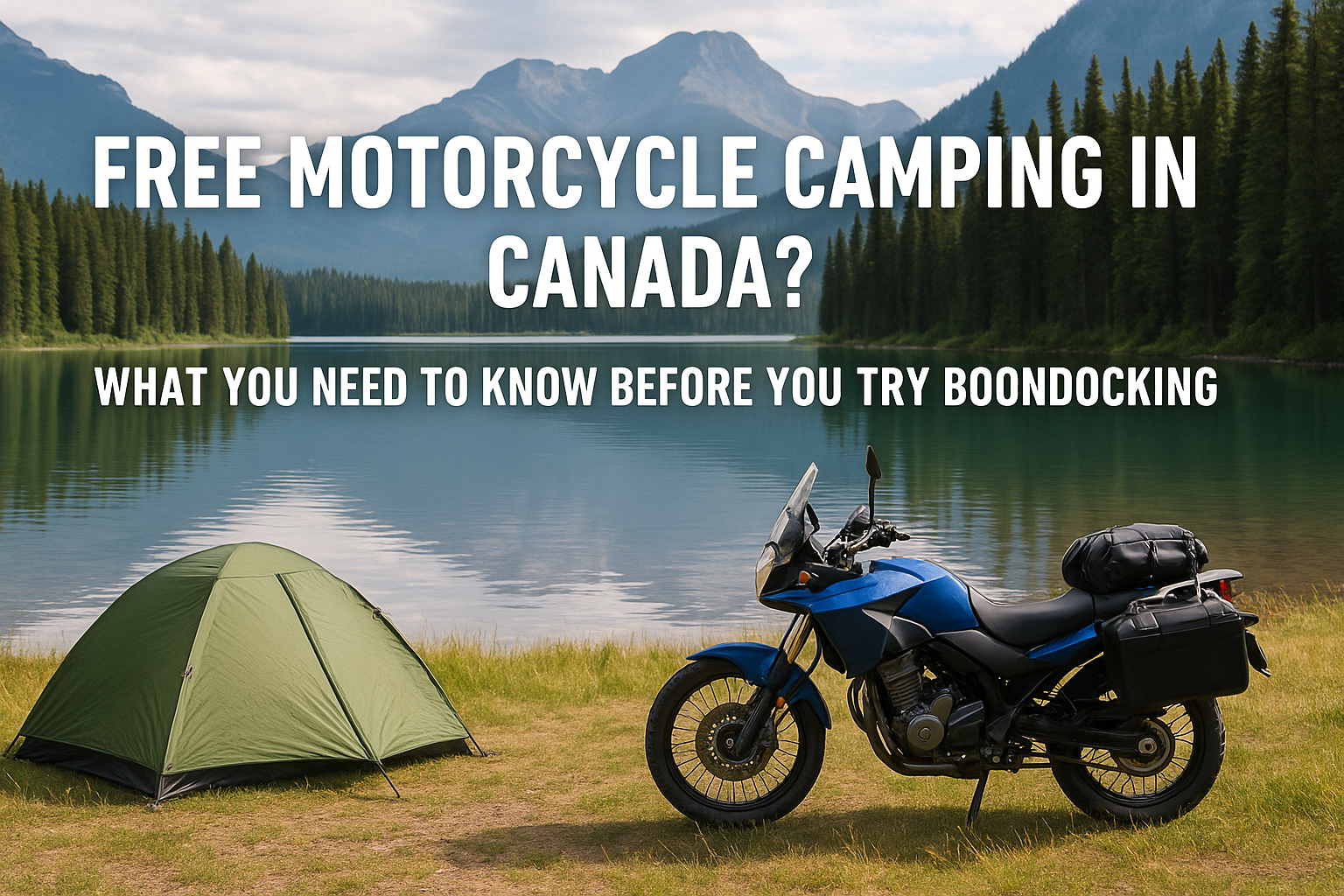 Free Motorcycle Camping in Canada? What You Need to Know Before You Try Boondocking
