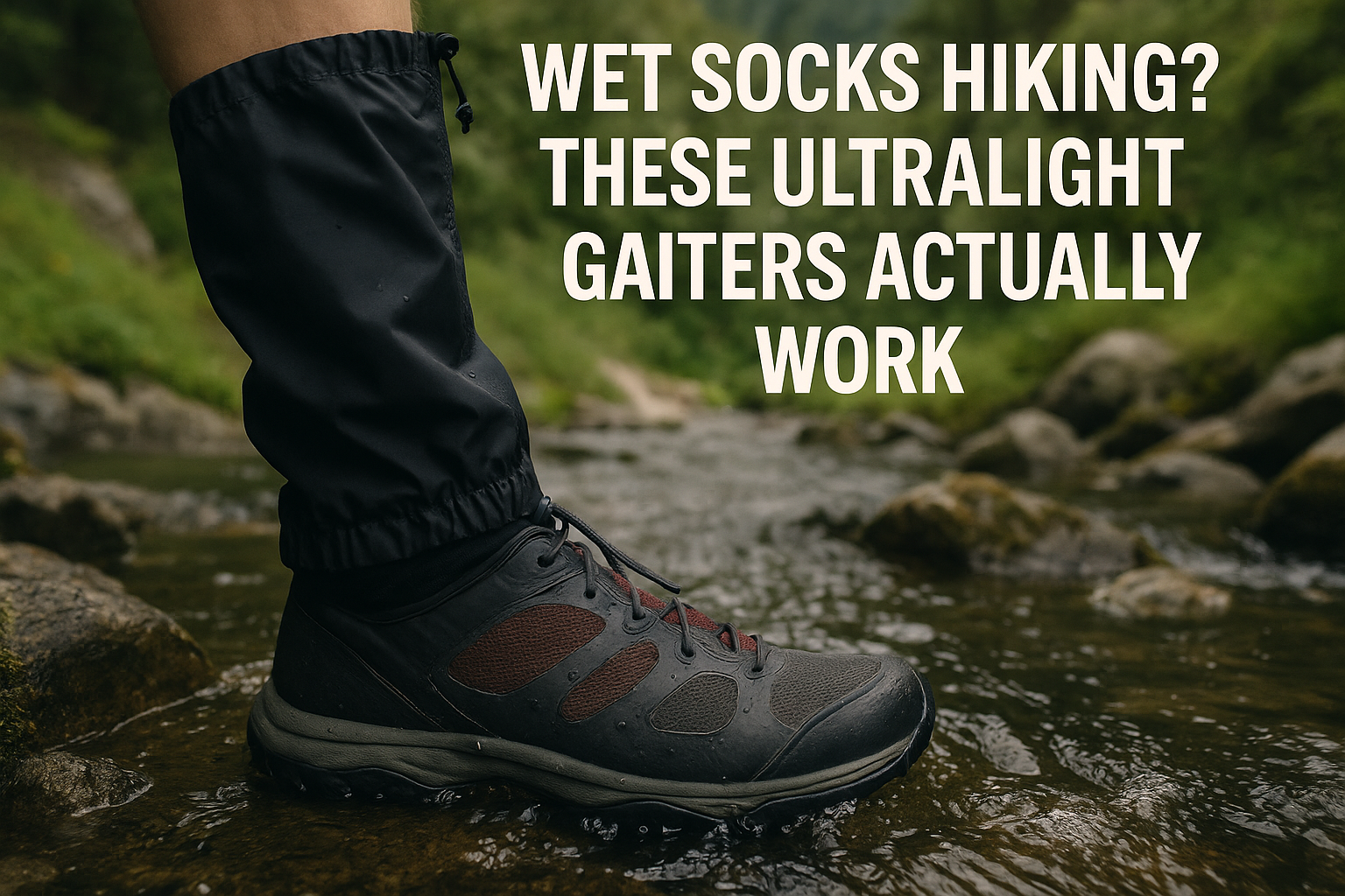 Wet Socks Hiking? These Ultralight Gaiters Actually Work