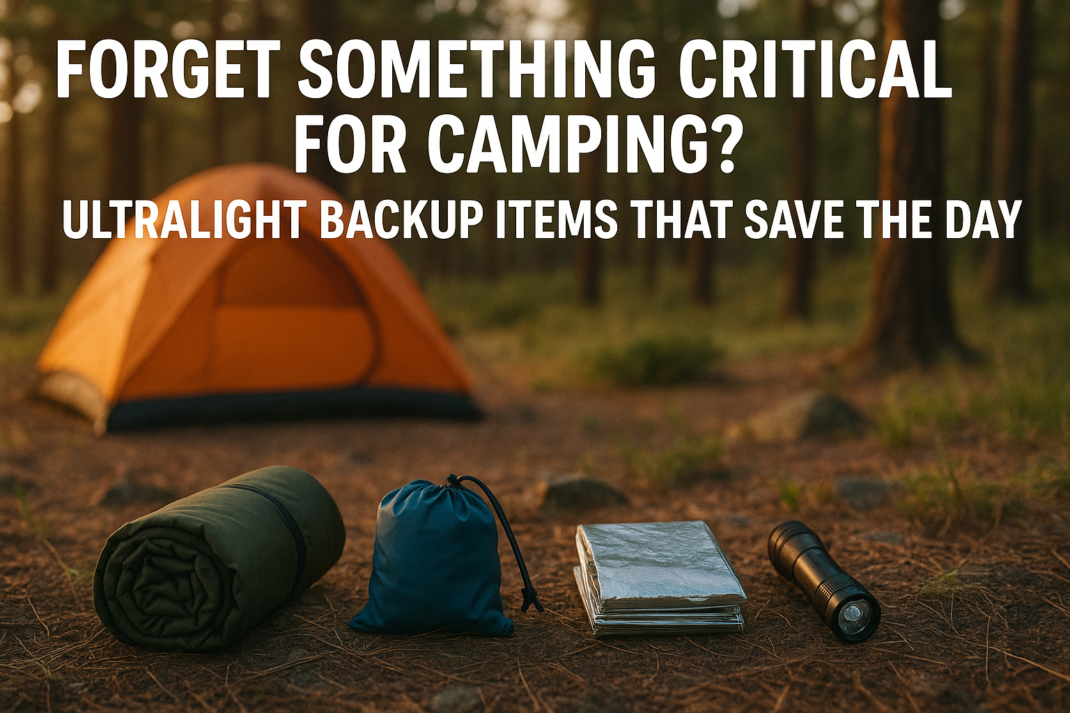 Forget Something Critical? Ultralight Backup Items That Save the Day