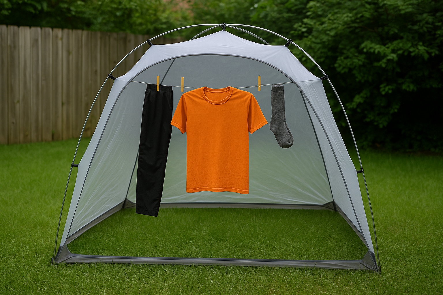 Clothes Never Dry Overnight? Try This Ultralight Drying Setup