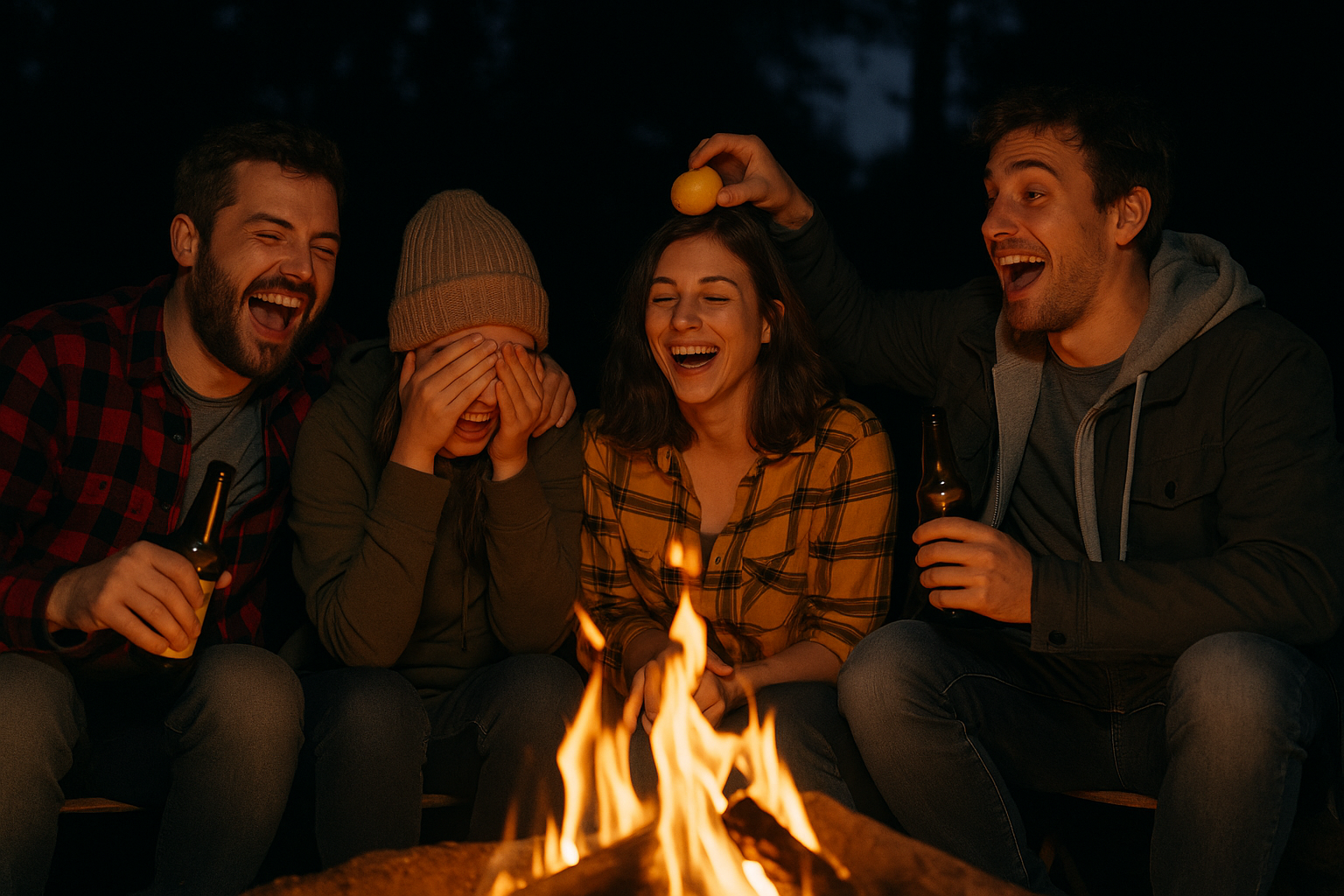 Funny Games to Play After a Few Campfire Drinks (No Props Needed)