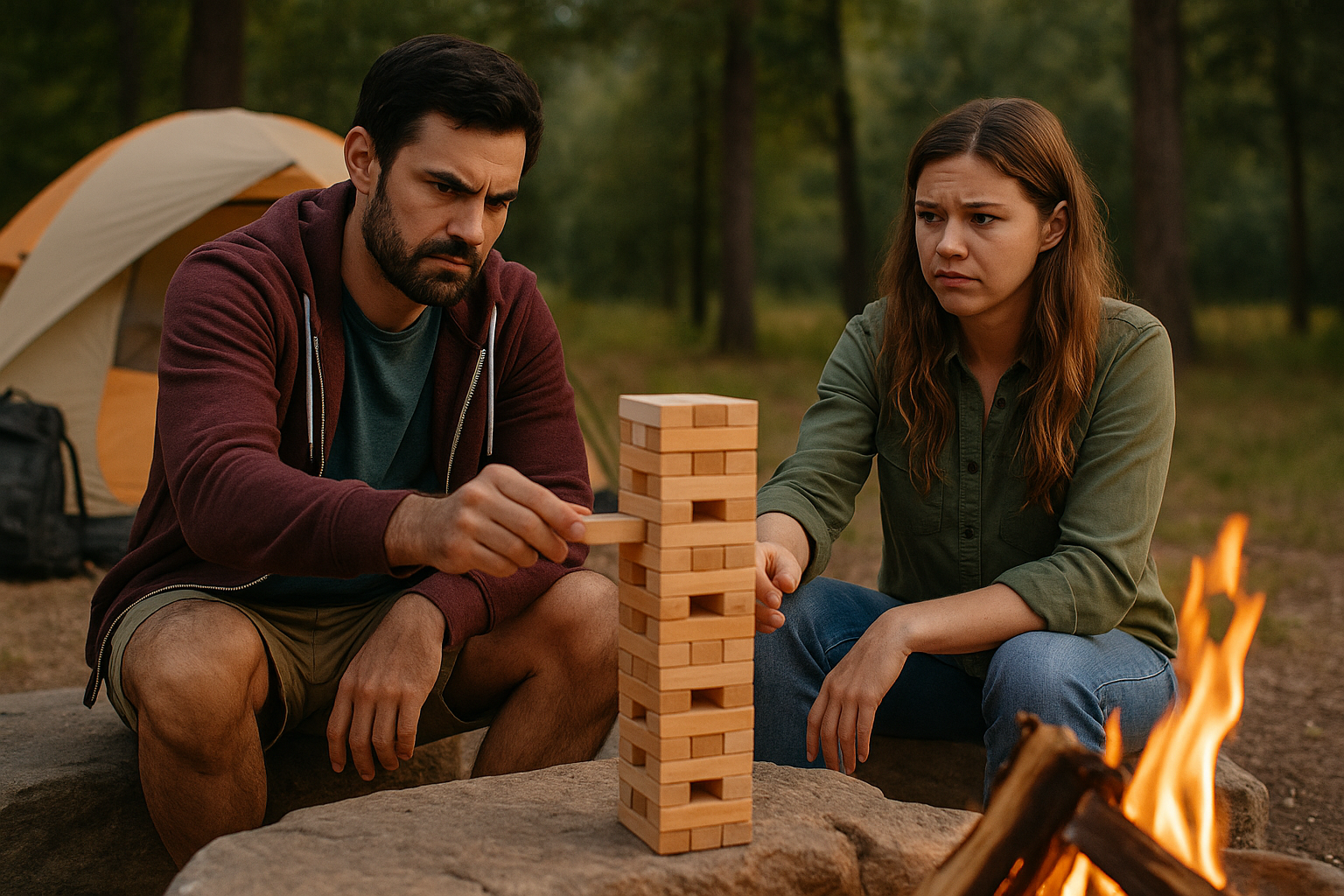 Camping Trip With Your Ex or Frenemy? Try These Tension-Melting Games