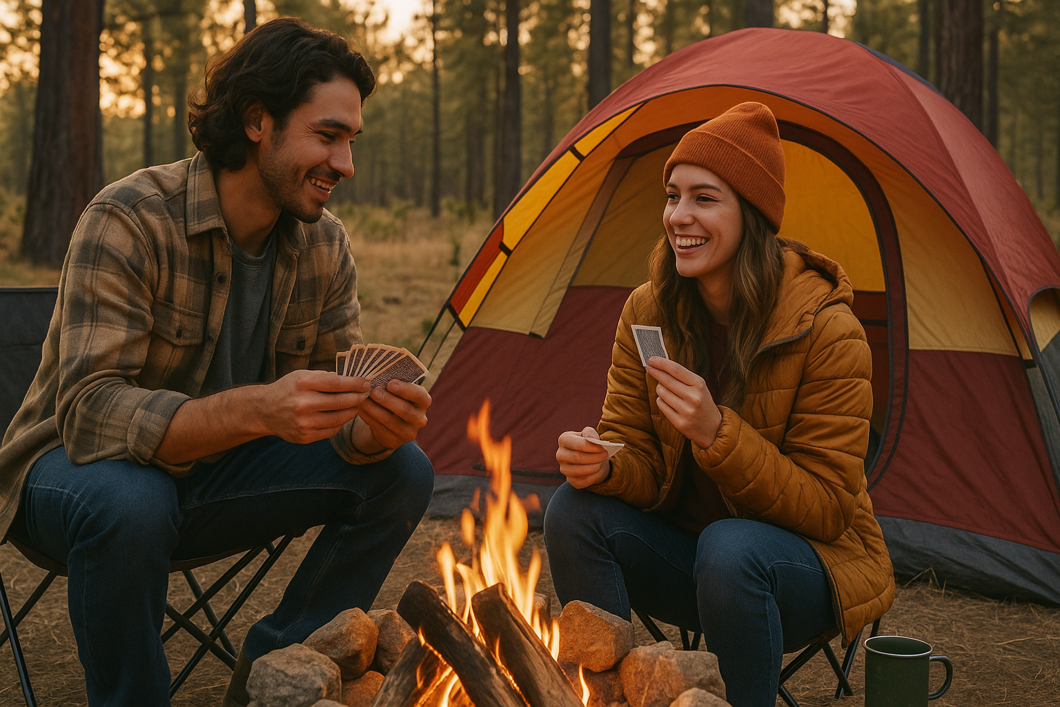 Camping With a New Partner? Flirty, Low-Key Games to Break the Ice