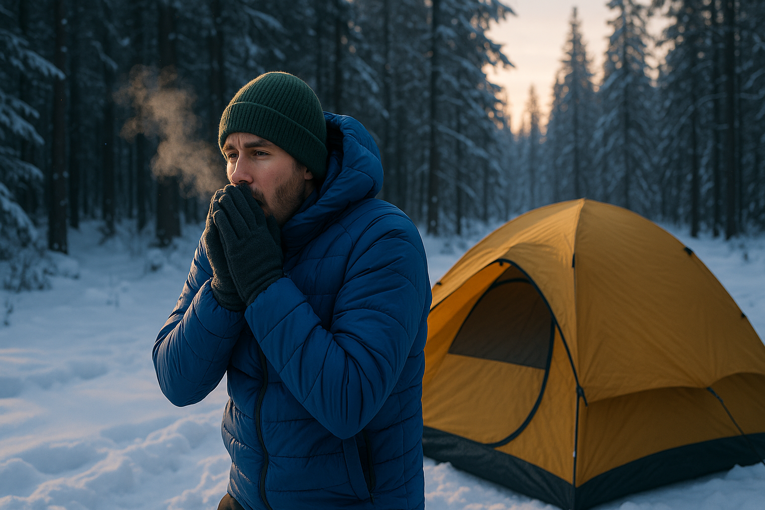 🌬️ How to Prevent Heat Loss Through Respiration While Camping