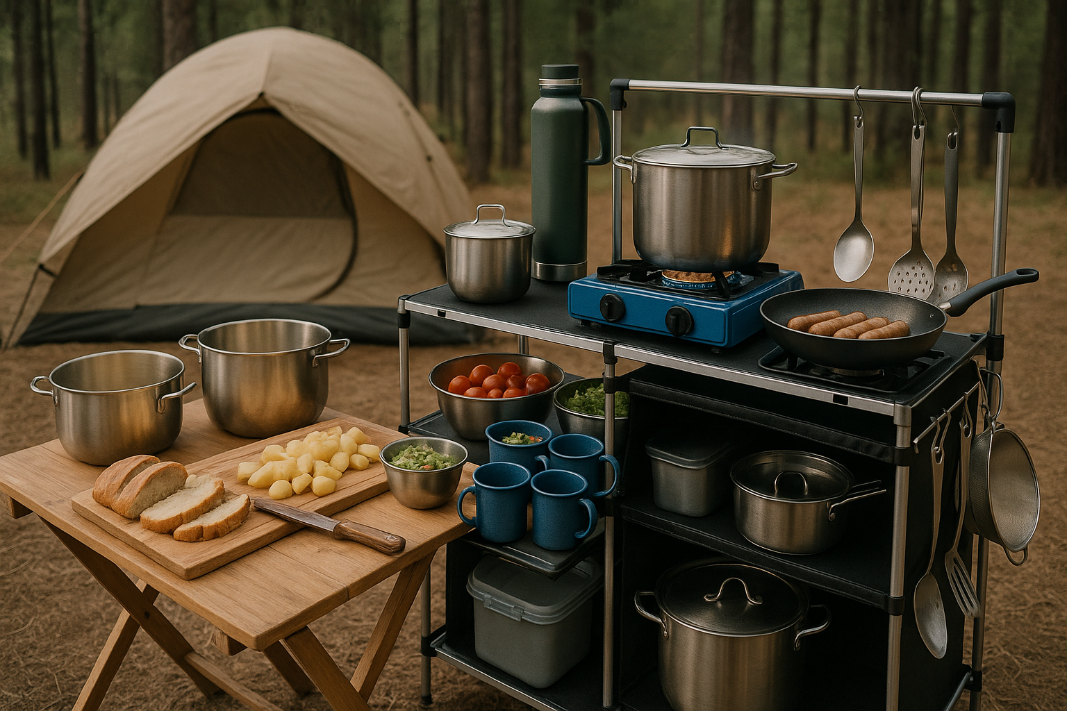 Cooking for a Crowd in a Tiny Camp? Scalable Camping Kitchen Setups for Group Survival