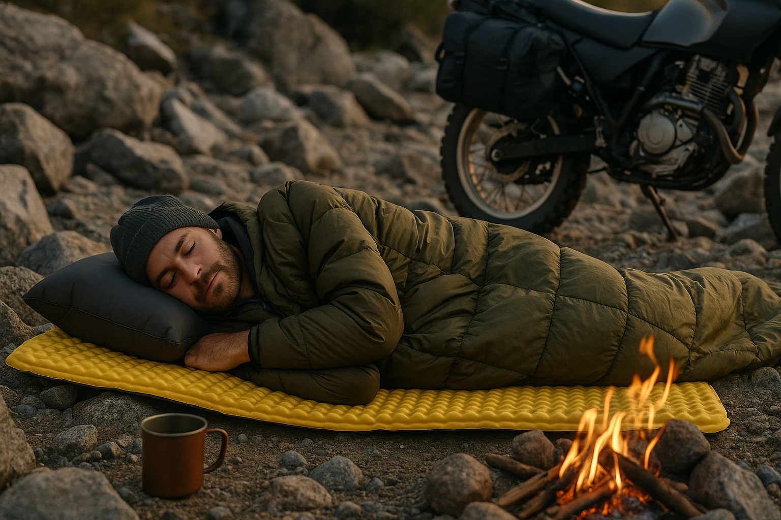 Sleeping on Rocks? How to Create a Comfortable Bedroll for Motorcycle Camping