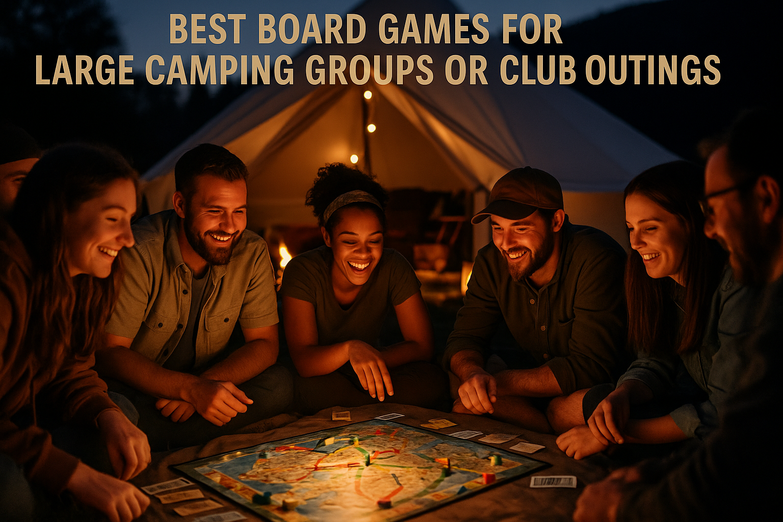 Best Board Games for Large Camping Groups or Club Outings